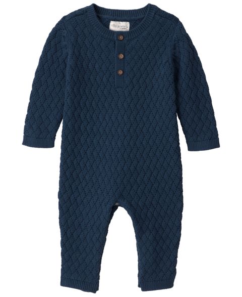 Комбинезон Carter's Sweater-Knit Long-Sleeve Jumpsuit для малышей, цвет: Синий