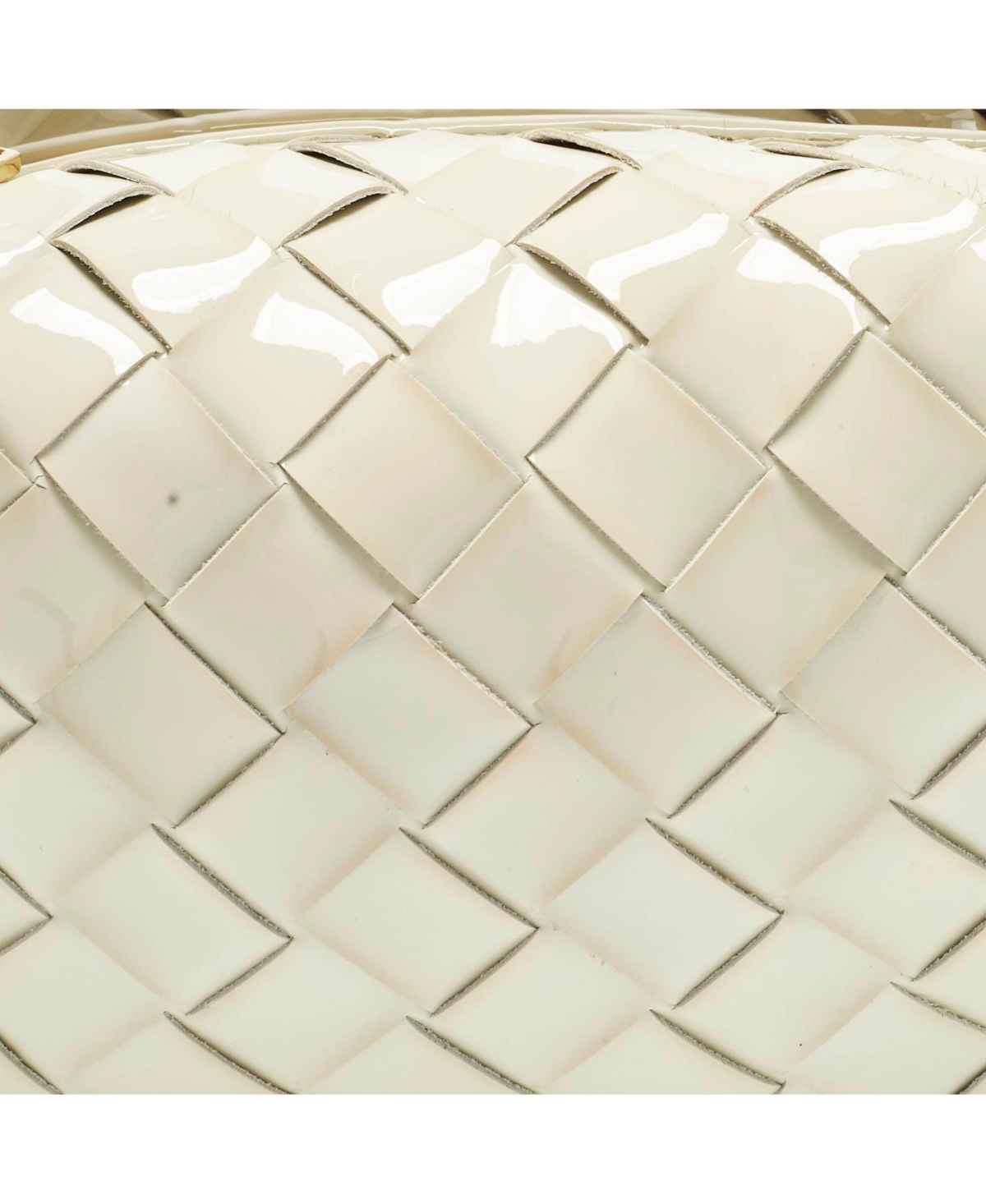 Pre-Owned Bottega Veneta Women's Mini Jodie Intrecciato Patent Leather Hobo Bag