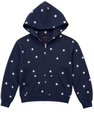 Girls' 4-16 Star Long-Sleeve Full-Zip Hoodie