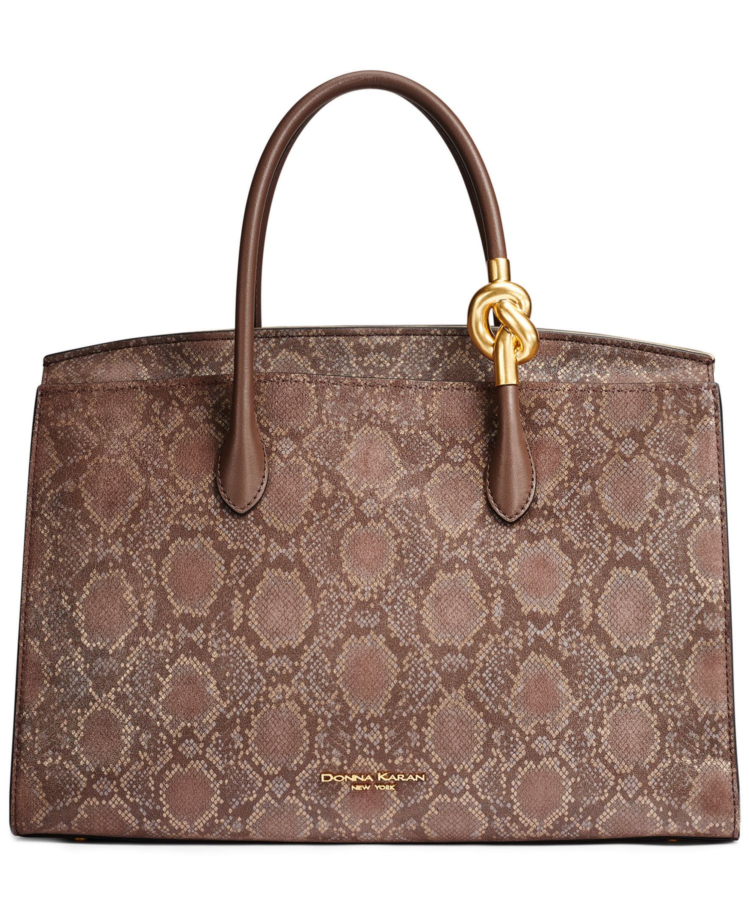 Loden Snake Embossed Suede Satchel
