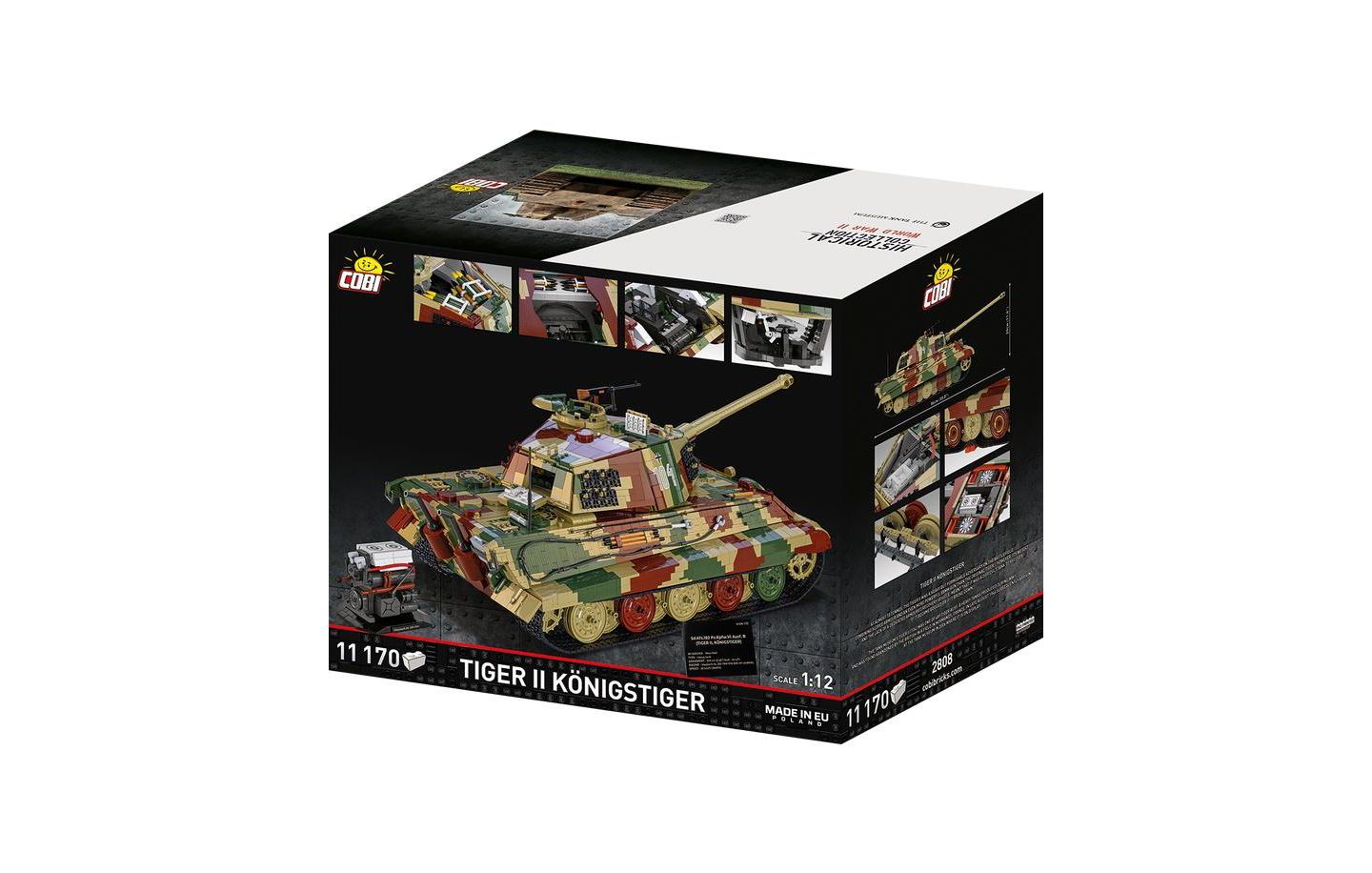 Детские майки COBI Historical Collection Wwii Tiger II Konigstiger Tank, 11170 Pieces — фото 2