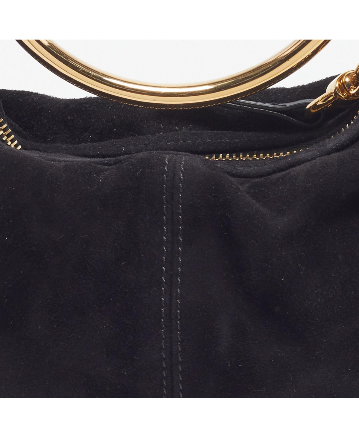 Pre-Owned Chloe Women's Bracelet Mini Suede Hobo Bag