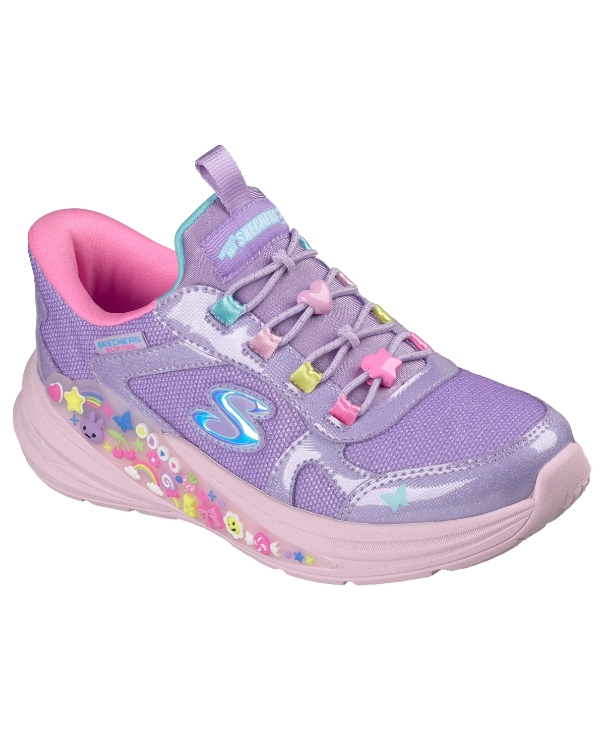 Skechers Little Girls Slip-ins: Hyper-Quest - Where's My Charm Pop Lifestyle Sneakers from Finish Line