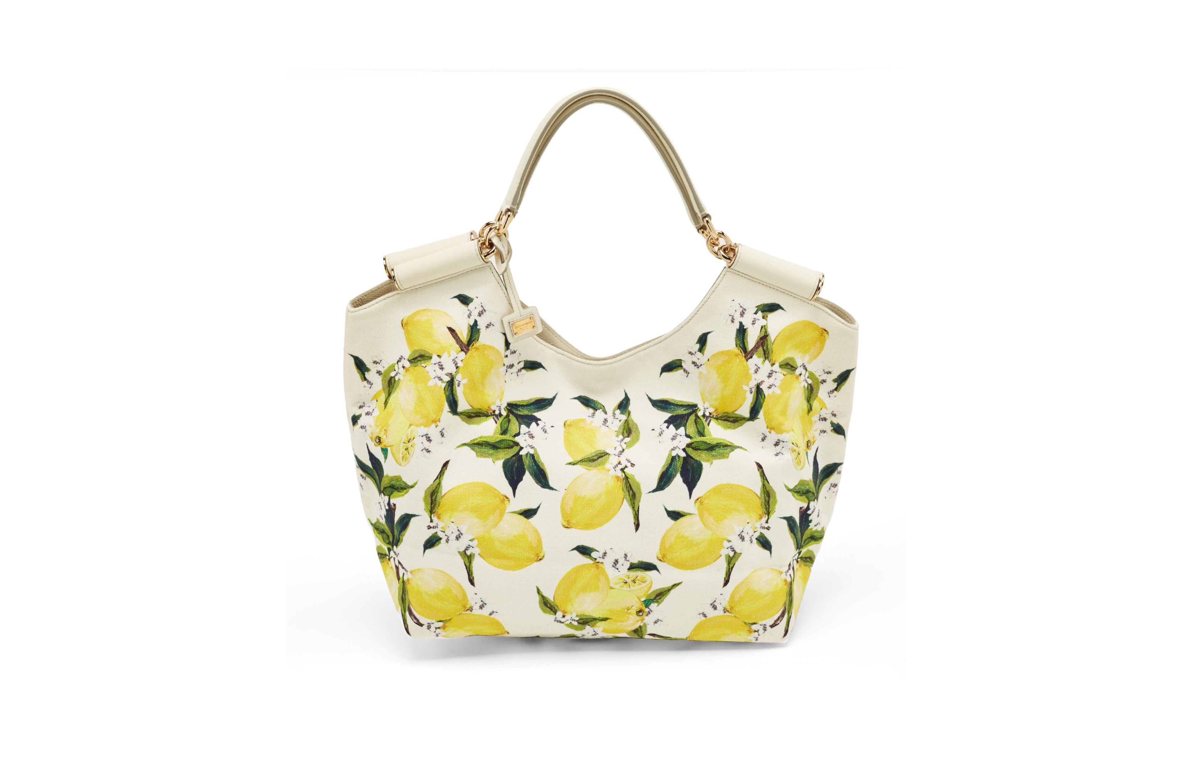 Pre-Owned Dolce & Gabbana Women's Print Canvas and Leather Tote Bag