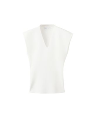 Women's Fine Knit V-Neck Top