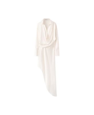 Women's Long-Sleeve Asymmetrical Dress