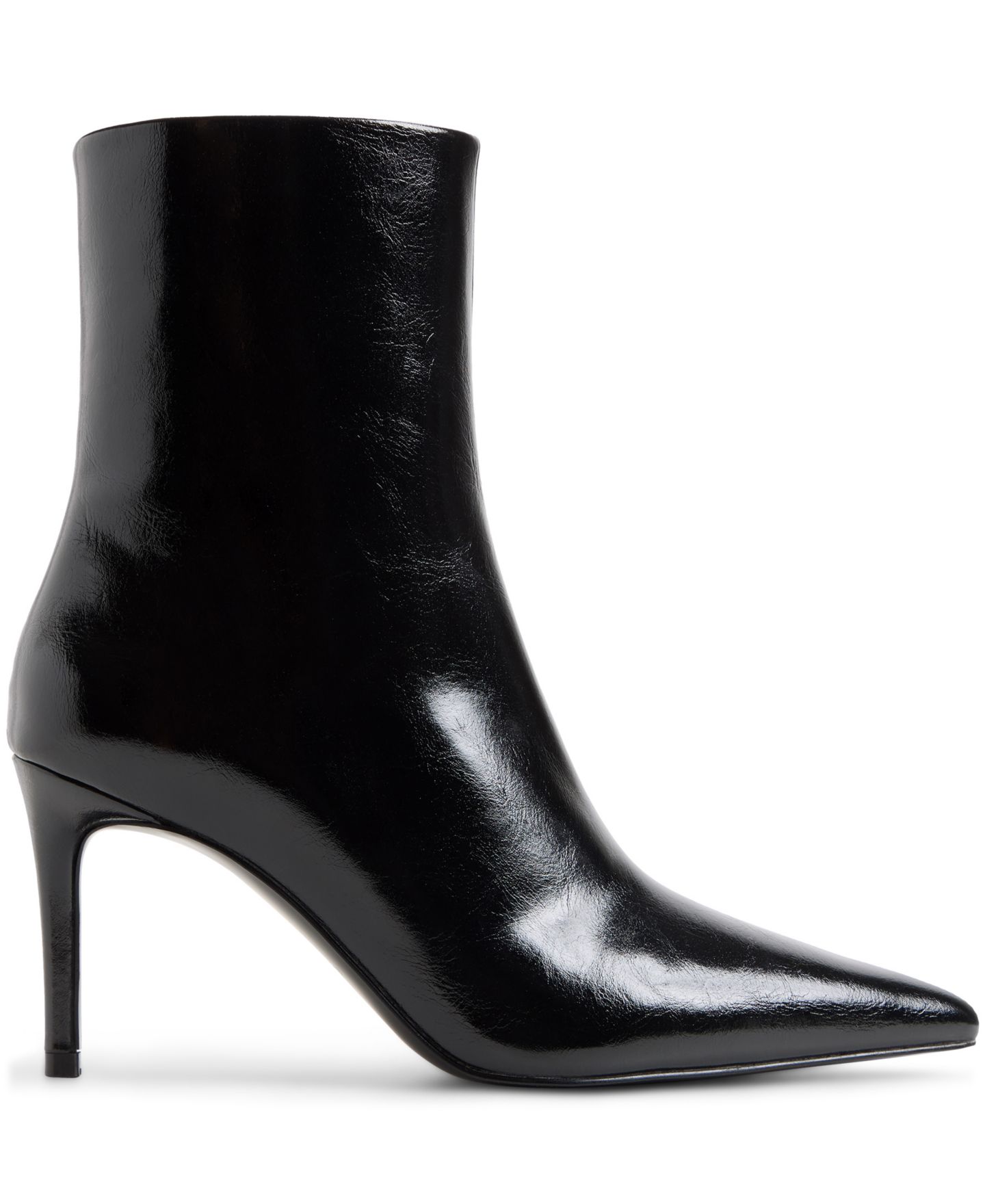 Женские ботинки ALDO Dahlyaa Pointed Toe Ankle Booties, цвет: Чёрный блестящий — фото 2