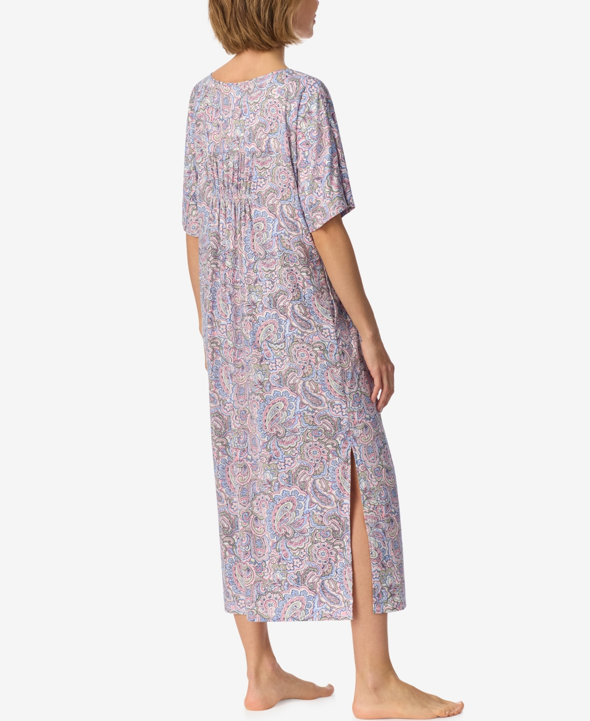 Ellen Tracy Women's V-Neck Pockets Nightgown