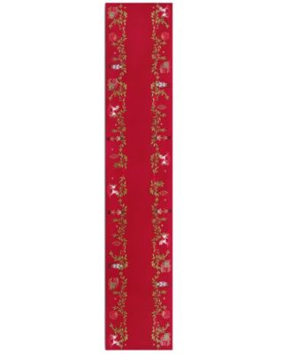 Keepsake Ornaments Embroidered Table Runner 14" x 72"