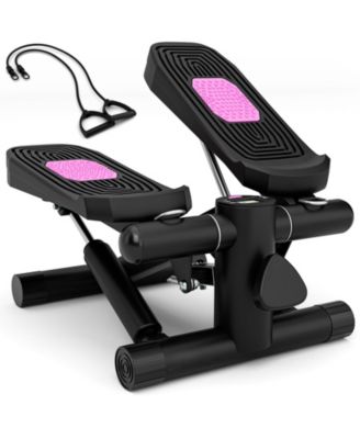 Mini Stepper with 2 Resistance Bands, Holds 220 lbs