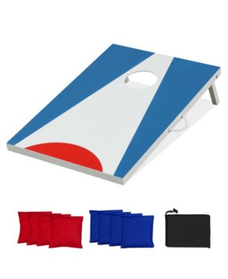 Cornhole Board Set, 3 x 2 ft with 8 Bean Bags and Folding Legs.