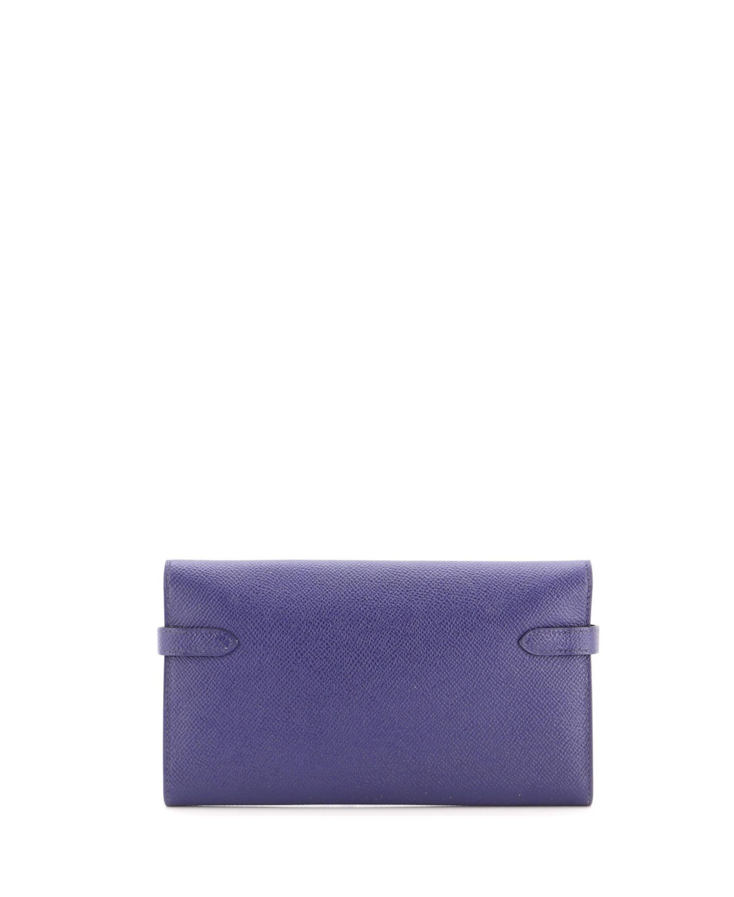 Pre-Owned Hermes Long Kelly Wallet Verso Epsom