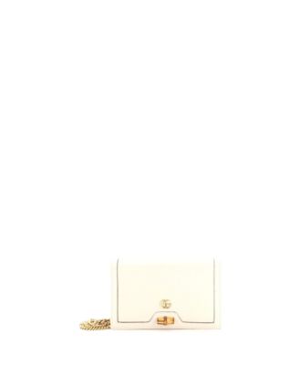 Mini Diana Bamboo Chain Flap Bag Leather