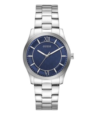 Men's Silver-Tone Stainless Steel Watch 38mm