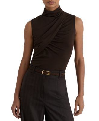 Women's Wanda Ruched High-Neck Sleeveless Tunic