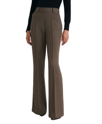 Petite Gabi Puppytooth Flared Trousers