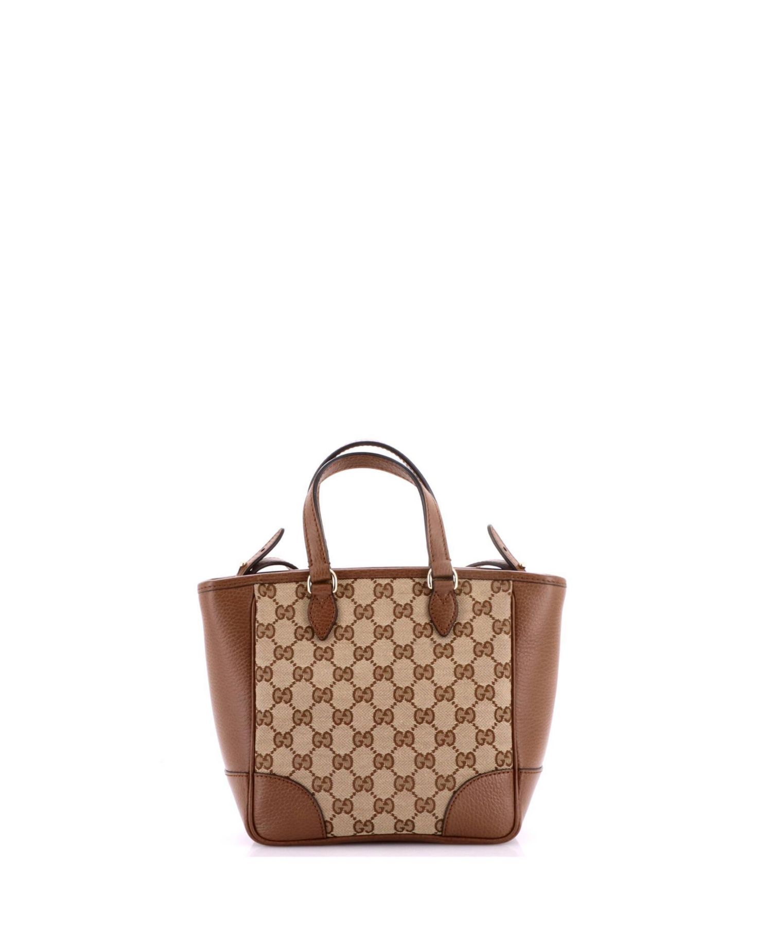 Small Bree Convertible Tote GG Canvas with Leather