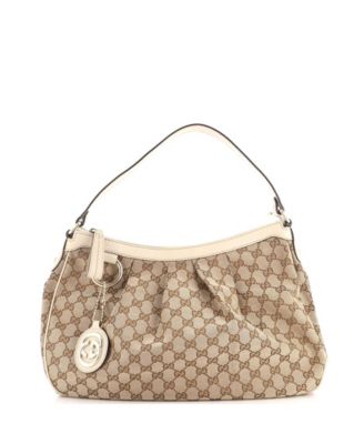Medium Sukey Hobo GG Canvas with Leather