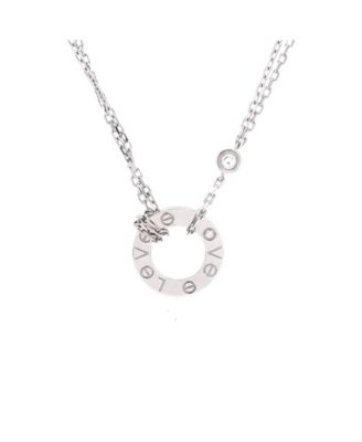 2 Diamonds Love Pendant Necklace