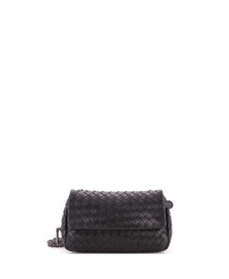 Small Expandable Chain Crossbody Bag Intrecciato Nappa