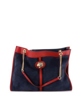 Large Rajah Chain Tote Suede