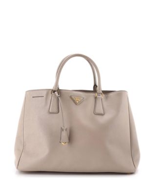 Large Lux Open Tote Saffiano Leather