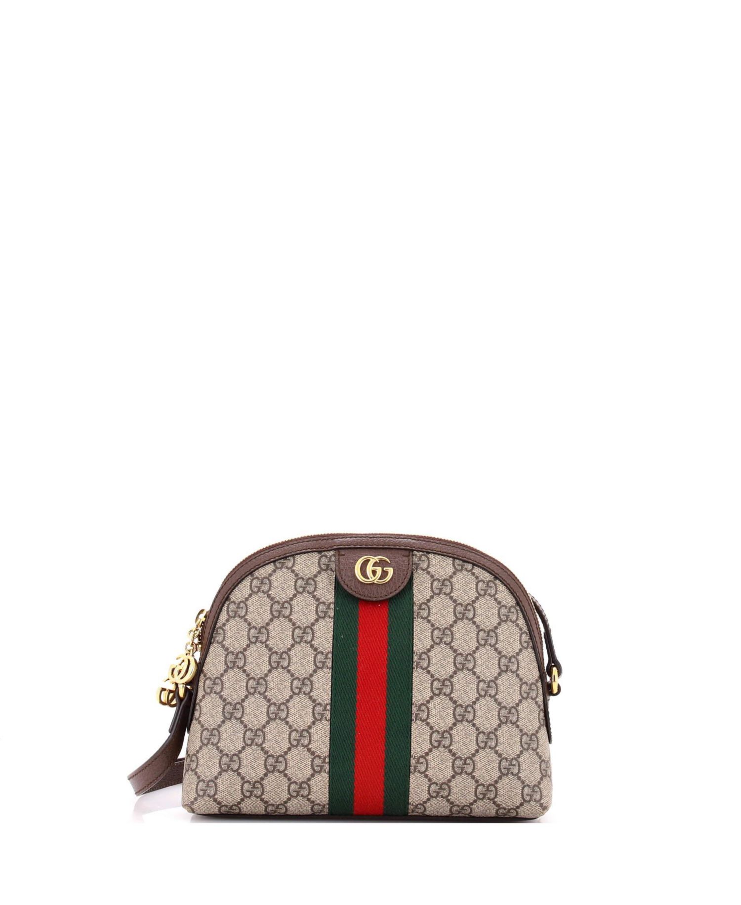 Small Ophidia Dome Shoulder Bag GG Coated Canvas