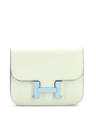 Pre-Owned Hermes Constance Slim Wallet Epsom