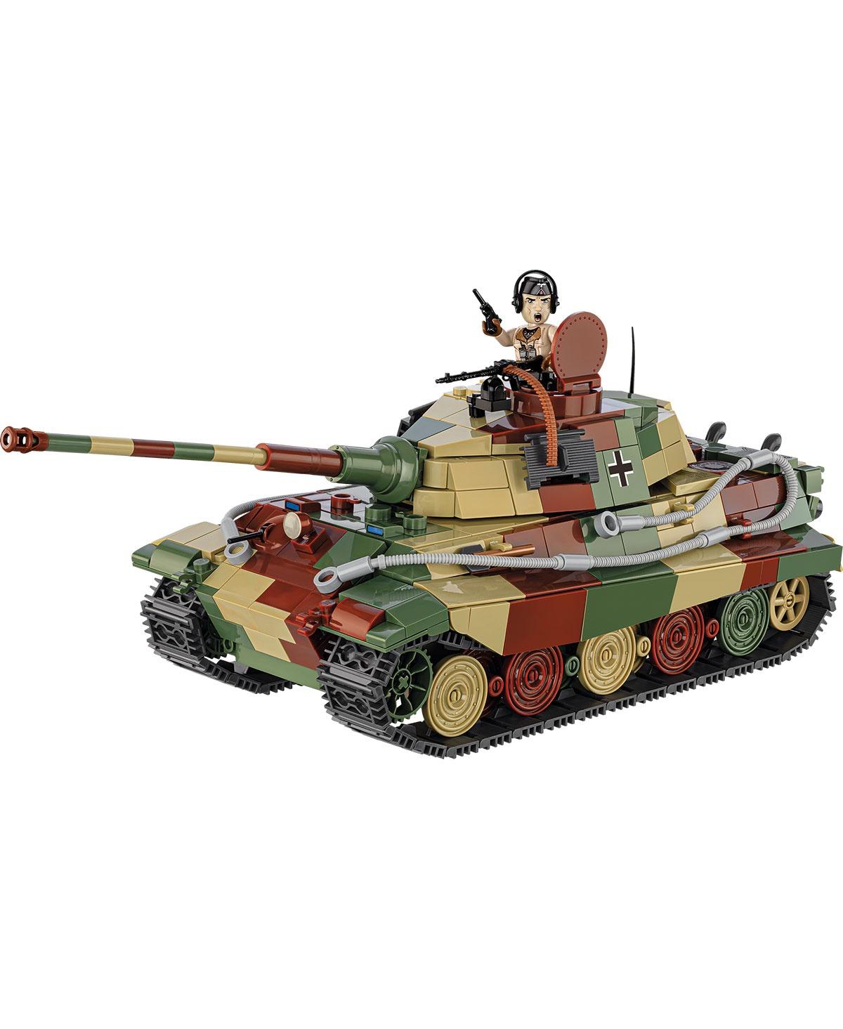 Cobi Historical Collection Wwii Panzer Vi Ausf. B Konigstiger Tank 802-Piece Building Set, Ages 10+