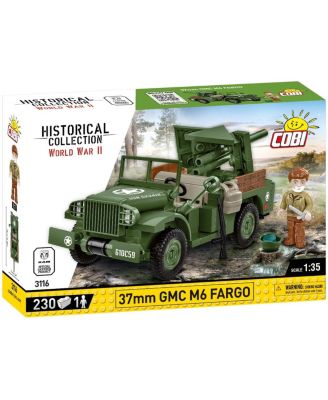Historical Collection WWII 37mm GMC M6 FARGO Armored Vehicle, 230 pieces