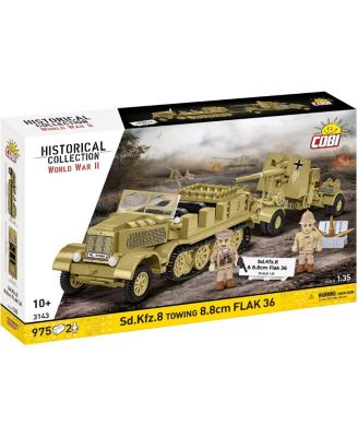Historical Collection WWII Sd.Kfz. 8 towing 8.8cm FLAK 36, 975 pieces