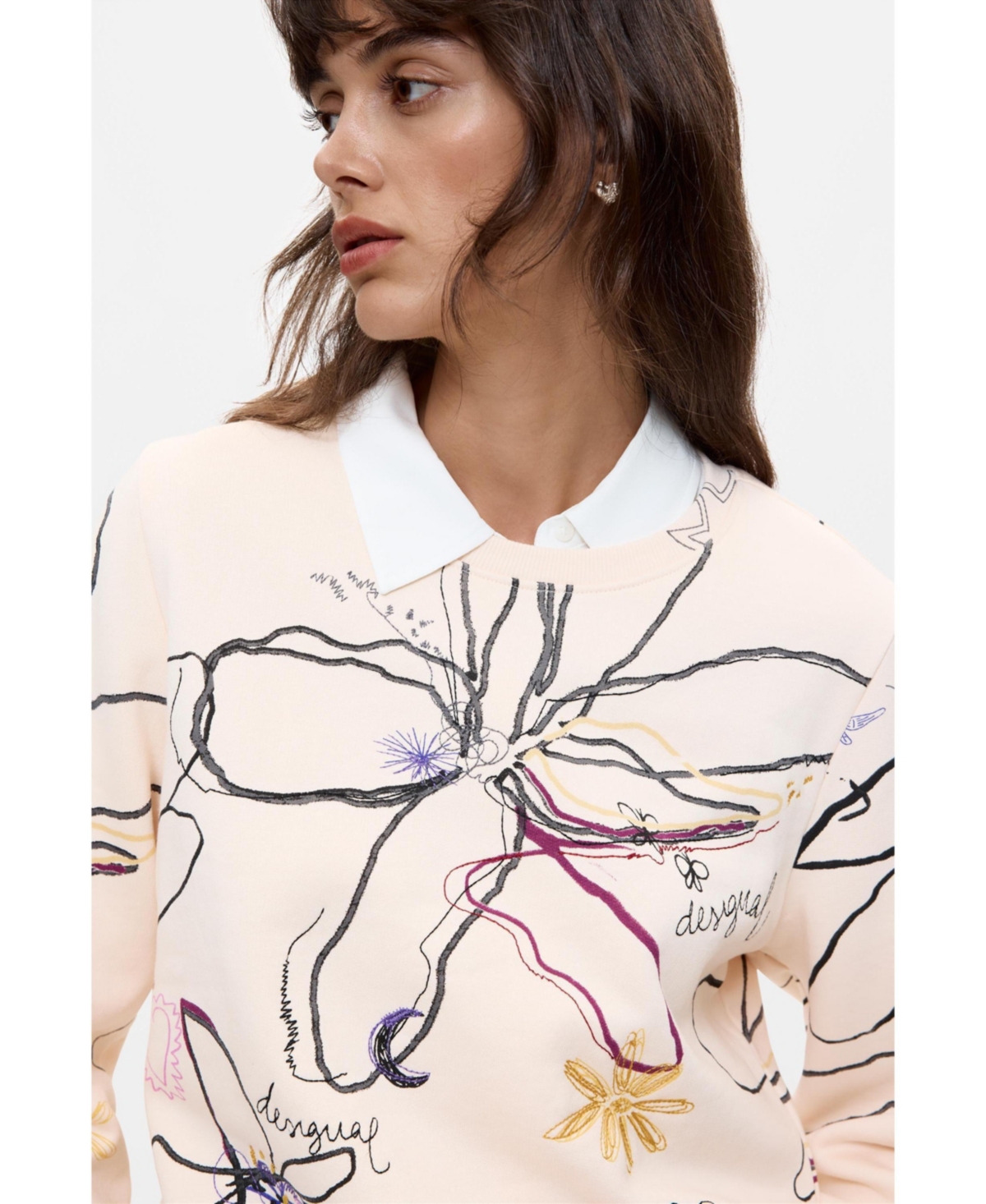 Desigual Women's Floral print sweatshirt