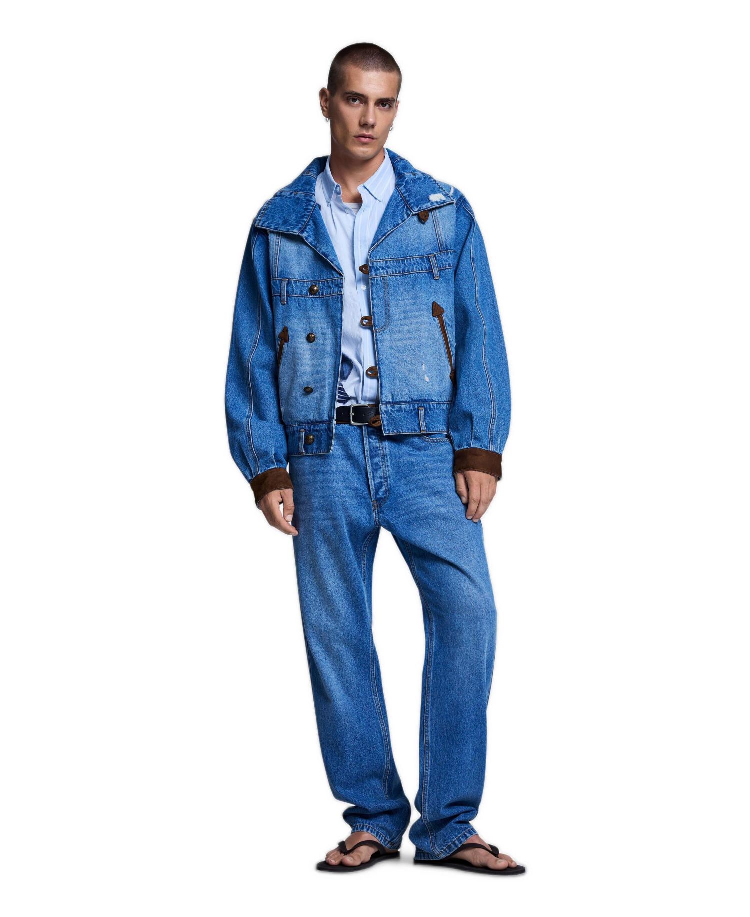 Men's Embroidered denim jacket