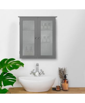 Connor Removable Wall Cabinet with 2 Glass Doors