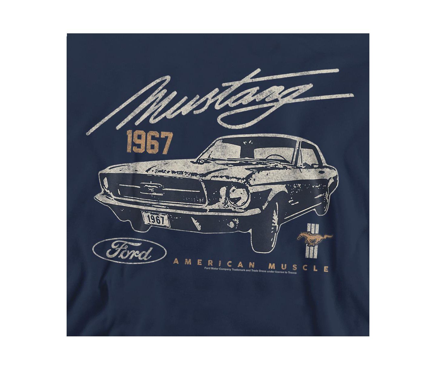 Мужская толстовка Mustang American Muscle Dark Crewneck, цвет: Тёмно-синий — фото 3