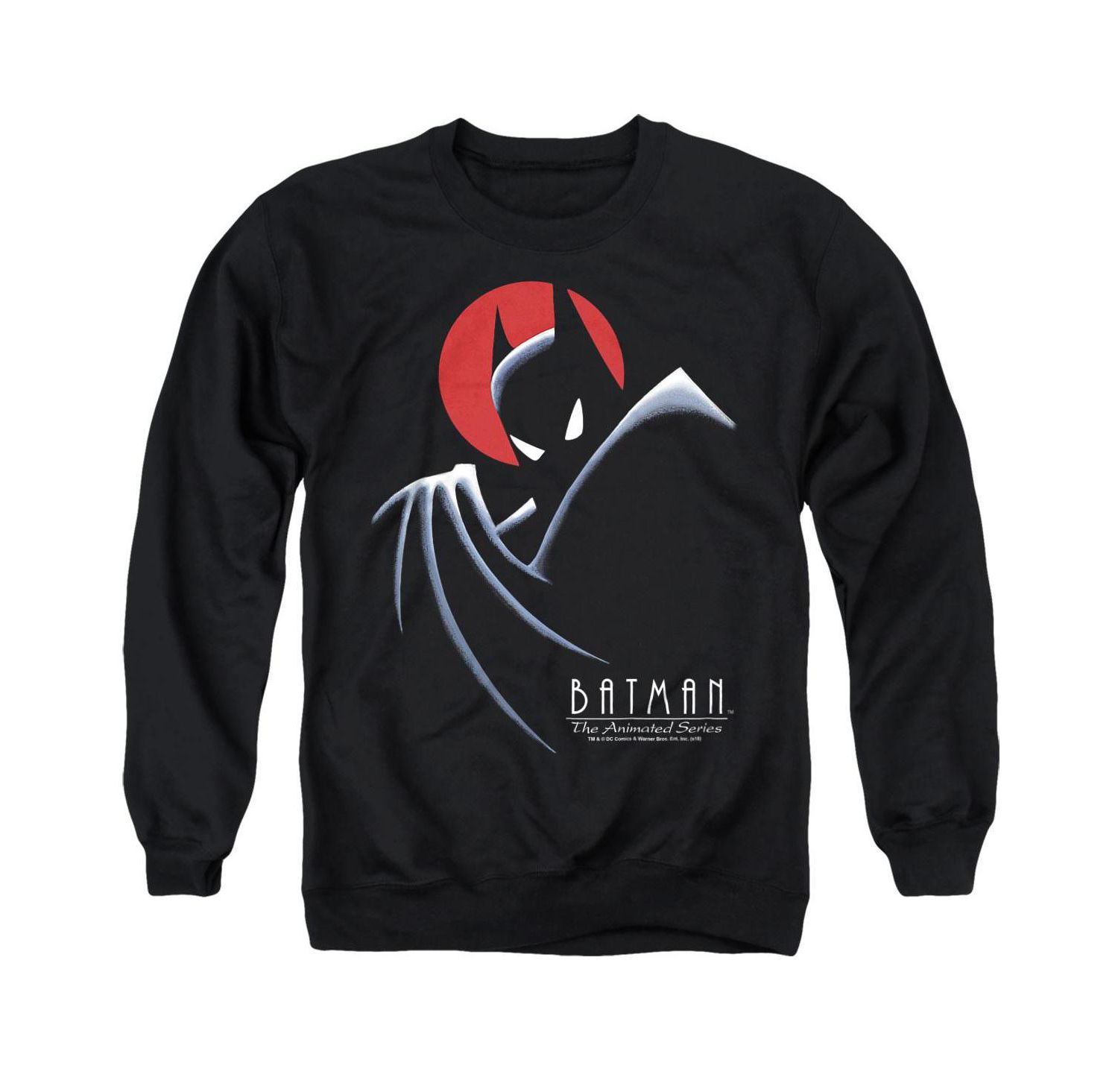 Men's The Animated Series Behind The Cape Long-Sleeve Classic-Fit Crewneck Sweatshirt
