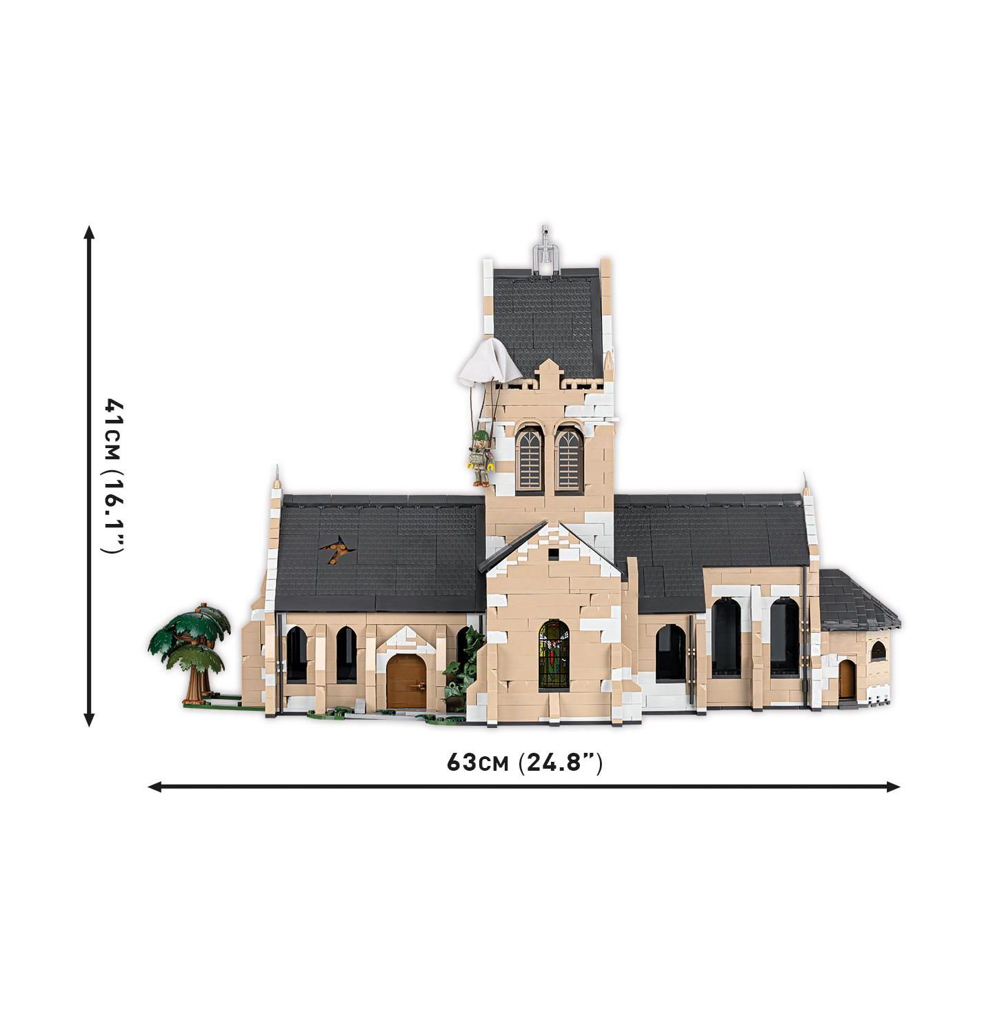 Детский конструктор COBI Historical Collection Sainte-Mere-Eglise Church 2,280-Piece Stained-Glass Building Set, Ages 11+ — фото 3