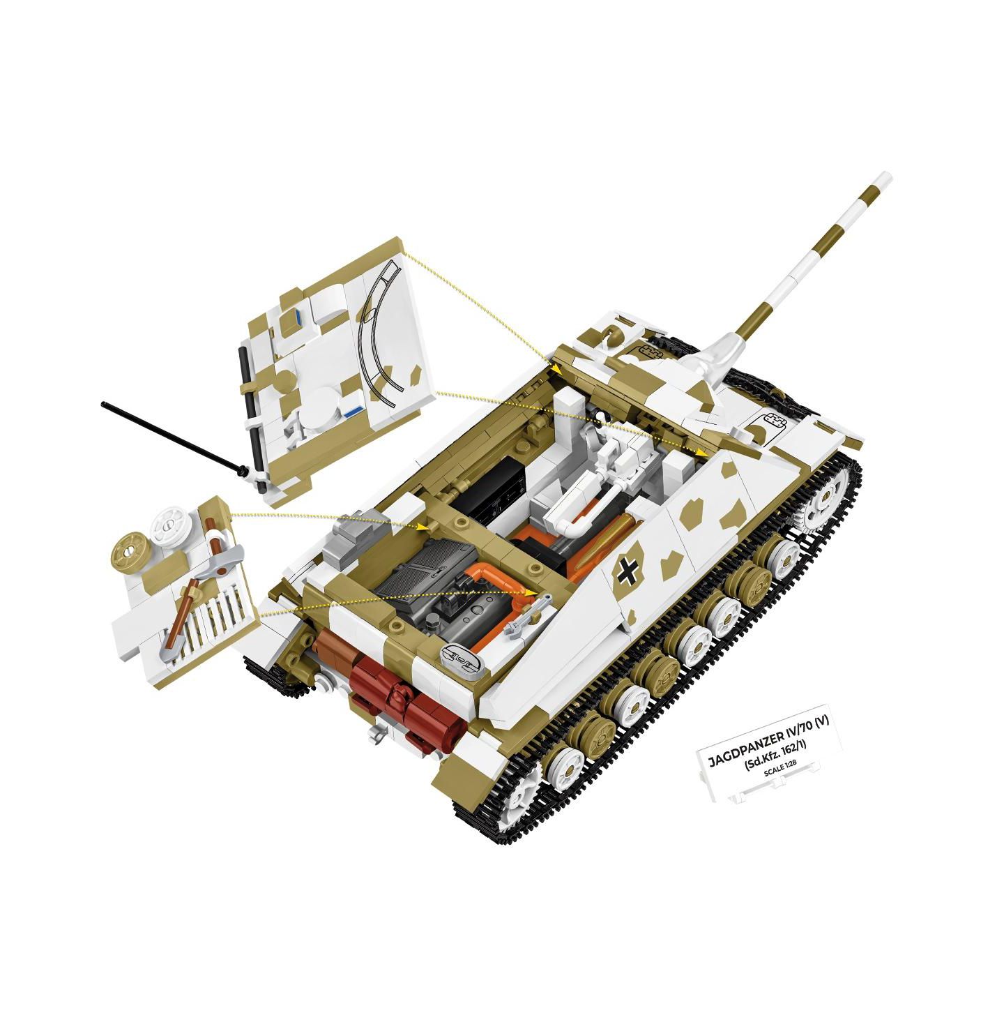 Детский конструктор COBI Historical Collection Wwii Jagdpanzer IV/70 (V) (Sd.Kfz. 162/1) 1024-Piece Building Set, Ages 10+ — фото 7