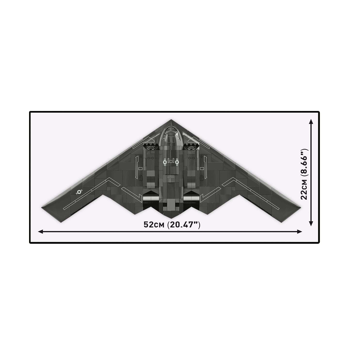 Детский конструктор COBI Armed Forces Northrop Grumman B-2 Spirit 1109-Piece Building Set, Ages 10+ — фото 5