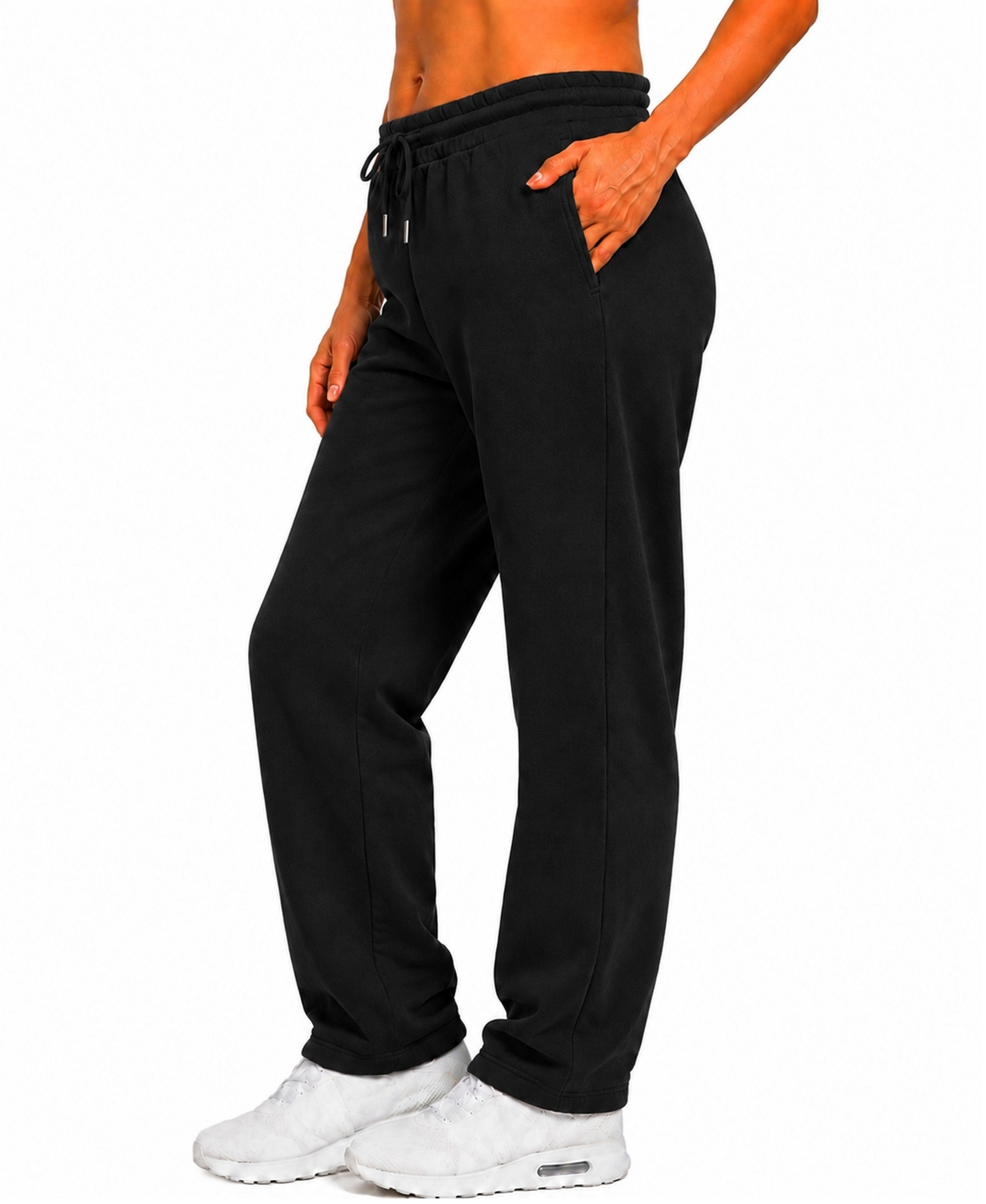 Blue Ice Women's Loose-Fit Heavyweight Open-Bottom Sweatpants