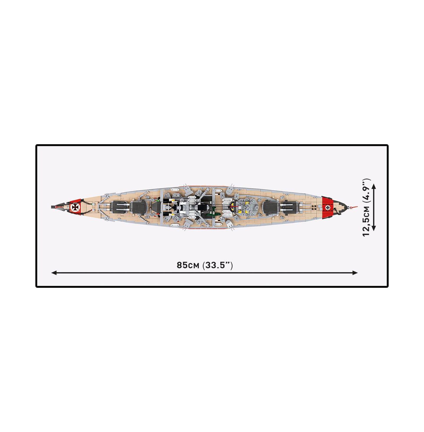 Детский конструктор COBI Historical Collection Wwii Battleship Bismarck 1:300 Scale Model 3,204-Piece Building Set, Ages 12+ — фото 4