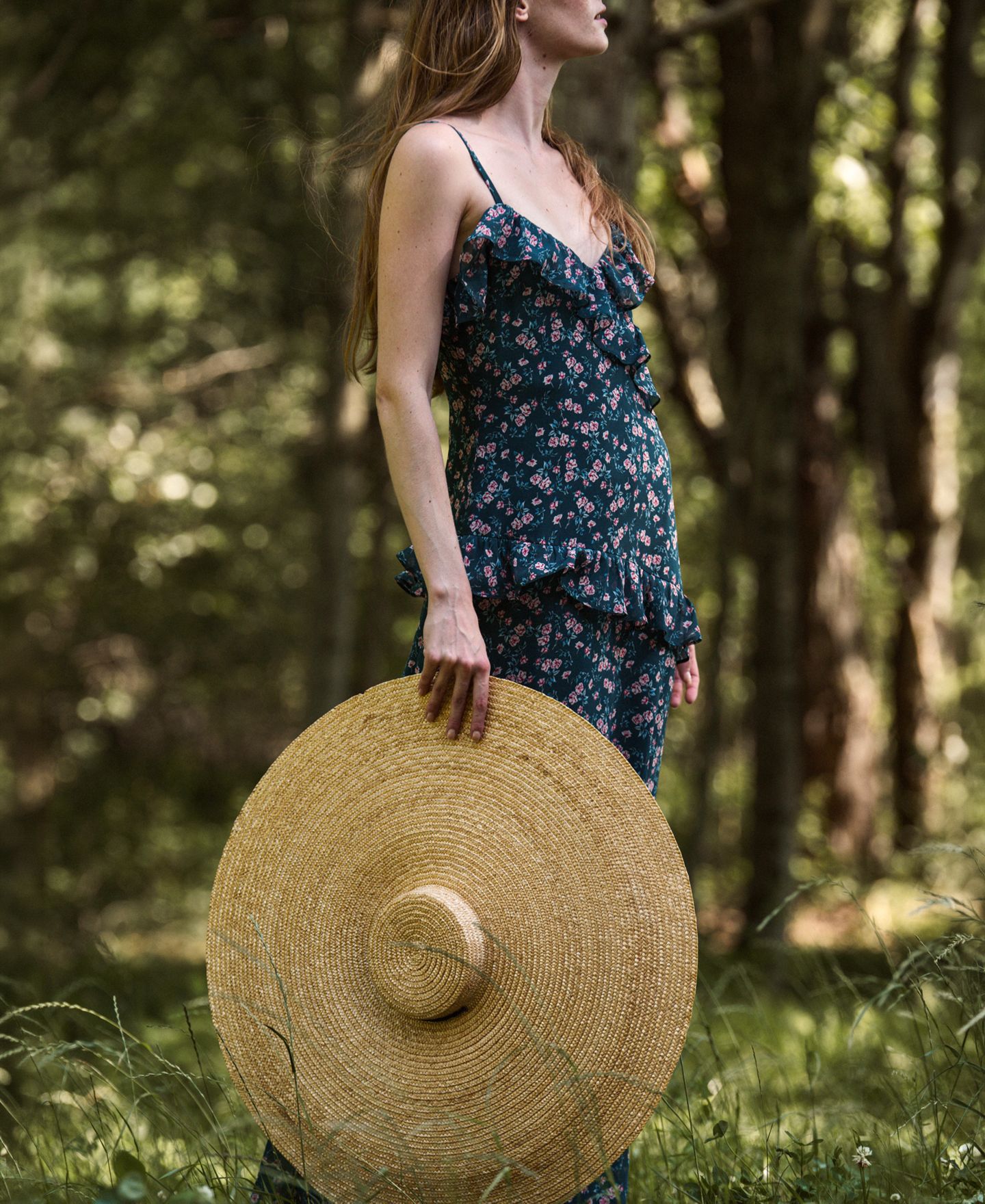 Женское платье French Connection Printed V-Neck Maxi, цвет: Бирюзовый разноцветный — фото 8
