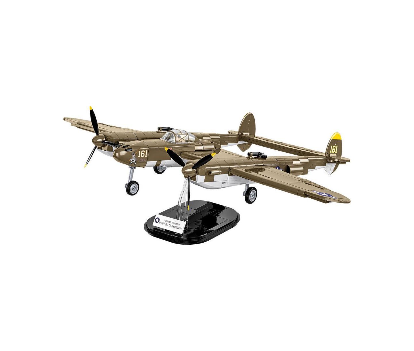 Детский конструктор COBI Lockheed P-38H Lightning Aircraft with Moving Parts 650-Piece Building Set, Ages 8+, цвет: Open Miscellaneous — фото 6