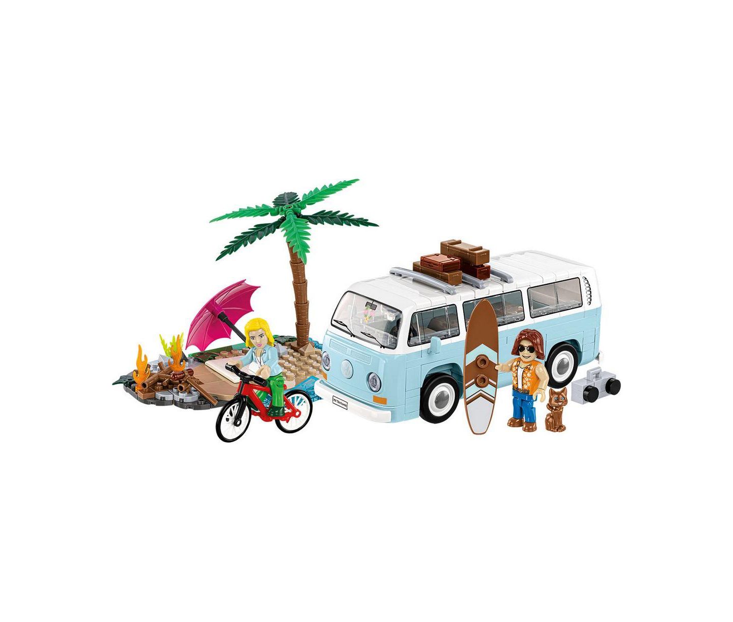 Детский конструктор COBI Volkswagen Action Town T2a Kombi 292-Piece Building Set, Ages 8+ — фото 5