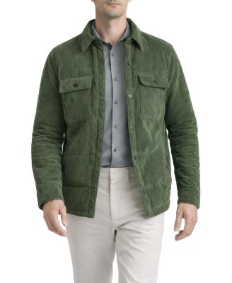 Men's Insulated Puff Corduroy Shirt Jacket