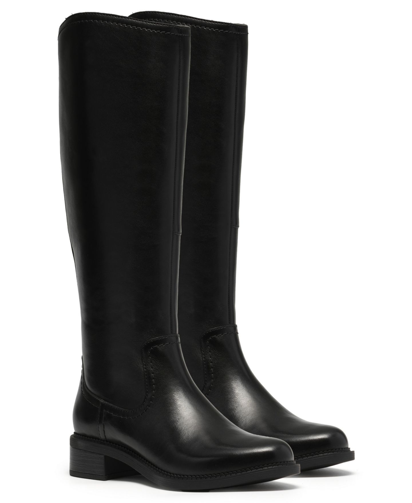 Женские ботинки Clarks Maye Tall Riding, цвет: Чёрный кожаный — фото 6