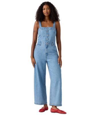 Women's Drea Square Neck Button-Front Jumpsuit