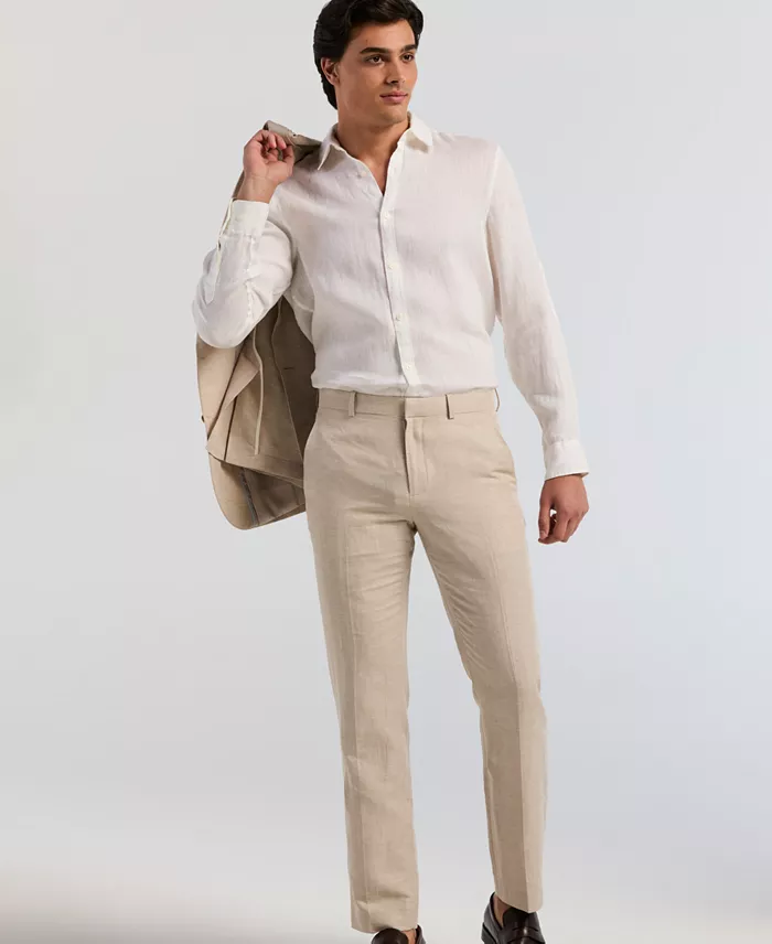 Men's Classic-Fit Herringbone Pants - thumbnail 3