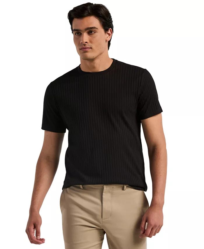 Men's Rib Knit Crew Neck T-Shirt - thumbnail 6