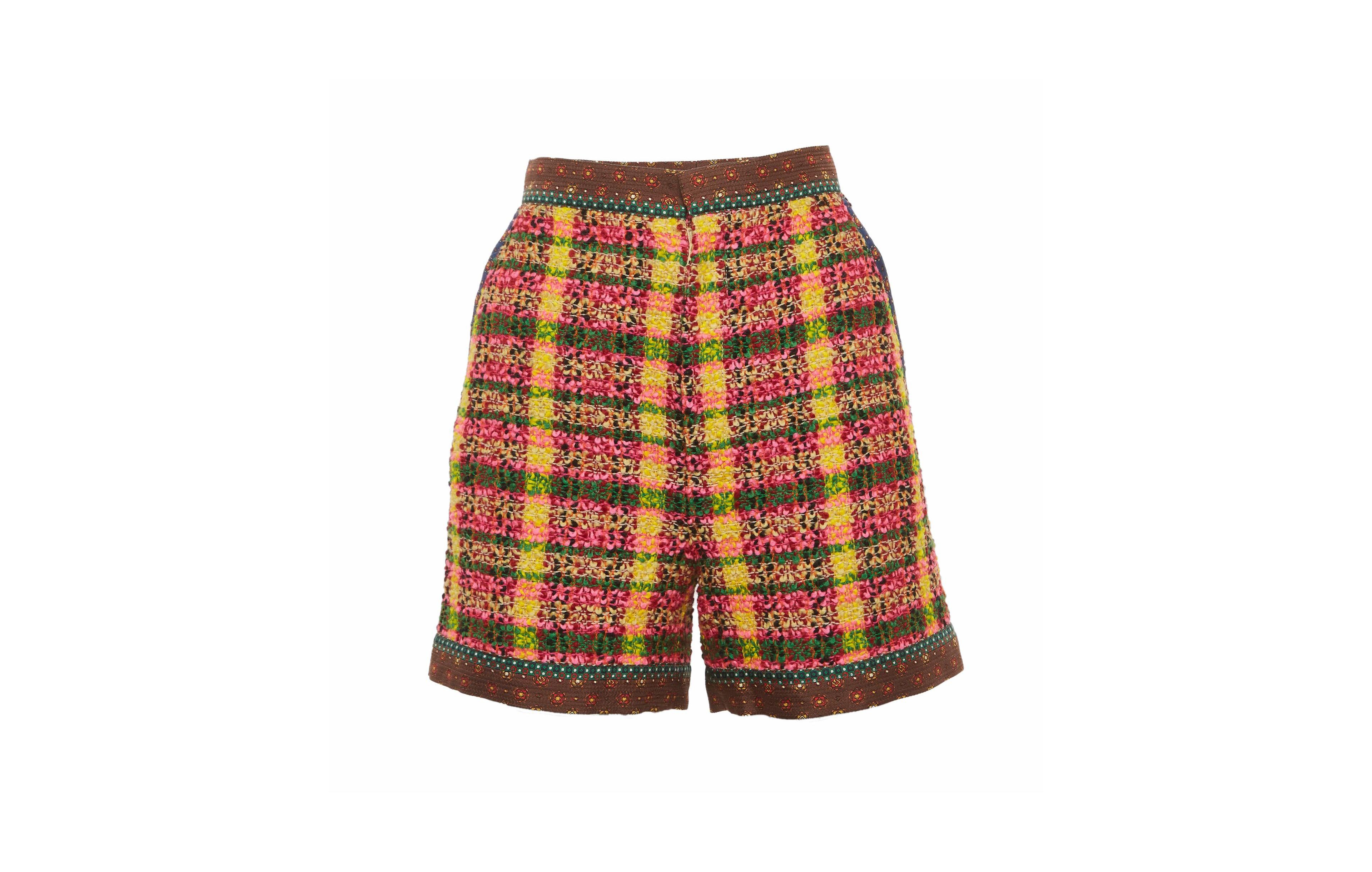 Pre-Owned Gucci Women's High-Waisted Tweed Shorts, 7" Inseam